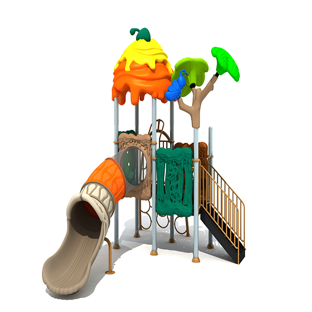 幼步乡村田园系列幼儿园滑梯游乐设备小博士